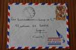 ...SSOU A.E.F. AFRIQUE EQUATORIALE  FRANCAISE  EX COLONIE 1952 LETTRE  >MARCOPHILIE P/ HORLOGERIE LYON - Covers & Documents