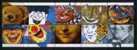 GB #1313a Mint Never Hinged Smile Booklet Pane From 1990 - Unused Stamps