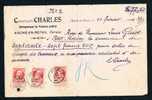 Belgique Lettre 1910 Recu Affr N°74X3 Càd PERWEZ - Altri & Non Classificati