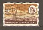 RHODESIA AND NYASALAND 1960 - KARIBA DAM 6 - USED OBLITERE GESTEMPELT - Rhodesia & Nyasaland (1954-1963)