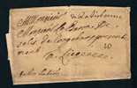Allemagne Precurseur 1738 Lettre Avec Manuscrit "de Ratisbonne + "10" Pour Liege - Prefilatelia
