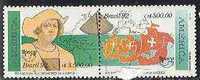 Brasil 1992 -  Christopher Columbus, Set Of 2 Stamps, MNH - Christoffel Columbus