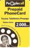 TARJETA DE ESPAÑA DE PREPAGO DE PEOPLE CALL 2000 PTAS - Andere & Zonder Classificatie