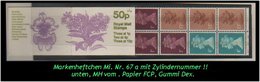 Grossbritannien - 1983, 50 P Markenheftchen Mi. Nr. 67 A Mit Zylindernummer. - Postzegelboekjes