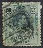 50 Centimos Alfonso XIII Medallon, Perforado Comercial CL, Num 277 º - Used Stamps