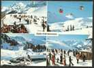 Skigebiet Geils Hahnenmoos Adelboden 4-Bilder-Karte 1980 - Adelboden