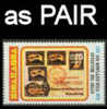 NICARAGUA 1980. Zeppelin Stamps On Stamps Rowland Hill 5 Cor. PAIR.no Overprint. UNISSUED-officially Planned - Zeppelins