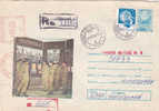 Very Rare Meter Mark 1,45 Lei Registred Cover Stationery 1988 Romania. - Macchine Per Obliterare (EMA)