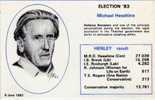 ELECTION 83 - N° 4 - Michael HESELTINE - Henley  Result, -  Tirage Limite (22160) - Politieke Partijen & Verkiezingen