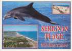 CPM De SERIGNAN PLAGE  " DAUPHINS Et Multivues " - Delfines