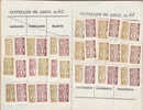 Stamps For Union Membership Card Union 36 Fiscaux Stamps 1962-63 Romania. - Fiscale Zegels