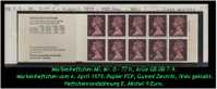 Grossbritannien - April 1979 - 70 P. Markenheftchen Mi. Nr. 0-77 H, Links Geklebt. - Carnets