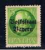 DR+ Bayern 1919 Mi 117 Königsporträt - Mint