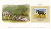Zebra. Zebre. Cebra. Umm Al Qiwain 1971.  MNH** Postfris. WWF .Prescription Card. Nice ! New ! - Gibier