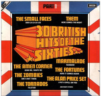 * 2LP *  30 BRITISH HITS OF THE SIXTIES - SMALL FACES / THEM / ZOMBIES / FORTUNES / CASUALS A.o. - Hit-Compilations