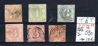 Allemagne Tour & Taxis 1862-67, Chiffres Ø Entre 19 Et 49, Cote 590 € - Used