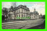 SHERBROOKE, QUÉBEC - HEAD OFFICE, E. T. BANK AND POST OFFICE - JV - TRAVEL IN 1910 - UNDIVIDED BACK - - Sherbrooke