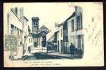 CPA  PRECURSEUR- FRANCE- LE PECQ (78)- RESEAU DE L'OUEST-  L'EGLISE ET LA RUE AVEC ANIMATION EN 1900- - Le Pecq