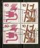 Germany (BRD) 1974  Unfallverhutung. MH. 20 (o) Mi.Wz 47+Wz 48 - Zusammendrucke