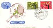 BELGIUM 1962 EUROPA CEPT FDC - 1962