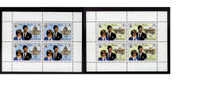 ANGUILLA - 1981 ROYAL WEDDING BOOKLET PANES WMK DOWN FINE MNH ** - Anguilla (1968-...)