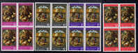 ST KITTS NEVIS ANGUILLA - 1968 XMAS SET BLOCKS OF 4 (16V) FINE MNH ** - St.Cristopher-Nevis & Anguilla (...-1980)