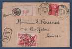 1949 - COURRIER RECOMMANDE AVEC A.R. - Lettres & Documents