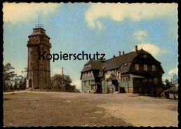 ÄLTERE POSTKARTE AUERSBERG HOG WISMUT BERGHOTEL UND AUSSICHTSTURM Bei Johanngeorgenstadt Turm Tower Ansichtskarte AK Cpa - Auersberg