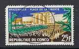 12  (OBL)   Y  &  T   (place De La Liberté à Brazzaville  Poste Aérienne)     CONGO - Used