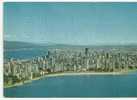 POSTCARD  CANADA- VANCOUVER POSTCARD FLOWN FROM VANCOUVER TO ANDORRA- AERIAL VIEW OF ENGLISH BAY-DATE UNKNOWN - Vancouver