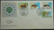 Greece 1990 Rare And Endangered Animals FDC - FDC