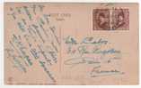 Yvert N° 122 X 2  / Carte Du 6 Nov 1928 Pour La France Cachet " Cairo Station " , 2 Scans - Brieven En Documenten