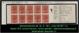 Grossbritannien - Mai 1980 – 1 Pfund. Markenheftchen Mi. Nr. 0-80 B, Rechts Geklebt. - Postzegelboekjes