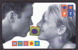 Portugal Phonecard PT 100 Telecom Card Portugal Telecom Young Couple Kissing Used (2 Scans) - Portogallo