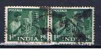 IND+ Indien 1955 Mi 250 (Paar) - Gebraucht