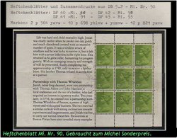 Grossbritannien – April 1980, 3 Pfund Markenheftchen Mi. Nr. 50 "Story Of Wedgwood".H-Blätter. - Carnets