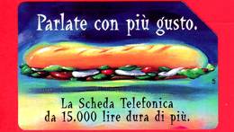 ITALIA - Scheda Telefonica - Telecom - Usata - VariParlate Con Più Gusto -  "Tiratura: Oltre" - OCR 21 Mm - Golden 605A - Öff. Sonderausgaben