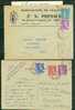 Lot De 8 Lettres Ou Entier Affranchis Par Timbres Type Mercure Seul Ou En Complément  - 8 Scans - LO260 - 1938-42 Mercurius