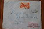 TOGO AFRIQUE OCCIDENTALE FRANCAISE LETTRE  AVEC TIMBRE SEUL 1950 PAR AVION AIR MAIL   > > P/ LYON - Cartas & Documentos