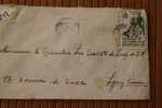 AFRIQUE OCCIDENTALE FRANCAISE LETTRE >TIMBRE SEUL 1950 PAR AVION AIR MAIL   > > P/ LYON - Cartas & Documentos