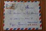 ABIDJAN COTE D'IVOIRE  AFRIQUE OCCIDENTALE FRANCAISE LETTRE>TIMBRE1954 PAR AVION AIR MAIL   > > P/ LYON - Covers & Documents