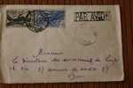 CAMEROUN .......BAHMRA AFRIQUE OCCIDENTALE FRANCAISE LETTRE>TIMBRE 1955  PAR AVION AIR MAIL   > > P/ LYON - Cartas & Documentos