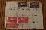 YAOUNDé CAMEROUN .AFRIQUE OCCIDENTALE FRANCAISE LETTRE>TIMBRE 1950  PAR AVION AIR MAIL   > > P/ LYON - Cartas & Documentos