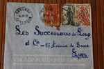 YAOUNDé  CAMEROUN  .AFRIQUE  FRANCAISE LETTRE>TIMBRE 1950  PAR AVION AIR MAIL   > > P/ LYON - Storia Postale