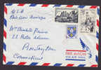 France Airmail Par Avion NICE TMS  Cds. 1956 Cover To Rowayton Connecticut USA Basket-Ball - 1927-1959 Covers & Documents