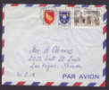 France Airmail Par Avion PARIS Gare P.L.M. 1958 Cover To Las Vegas Nevada USA Etats Unis Aunis Saintonge Saint Remy - 1927-1959 Covers & Documents