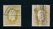 Belgique Timbres 1869 COB N°32 X2 Obl Griffe Recommandé - Altri & Non Classificati