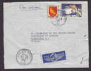 France Airmail Par Avion Label LEVALLOIS PERRET Seine 1955 Cover Washington D.C. USA Etats Unis - 1927-1959 Covers & Documents