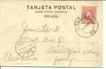 TARJETA POSTAL DE GRANADA A ALEMANIA 1905 - Covers & Documents