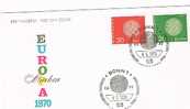 EUROPA CEPT - 1970 GERMANIA   FDC FIRST DAY COVER - 1970